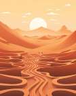 Desert Mind.png Art Print
