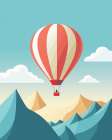 Balloon 80 Days Around the World.png Art Print