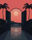Enter Paradise.png Art Print