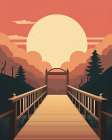 Bridge To Peace.png Art Print