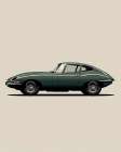 1961 Jaguar E Type.png Art Print