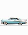 1957 Chevrolet Bel Air.png Art Print