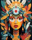Native Beauty.png Art Print