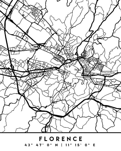 Black Maps 30 Minimalist Print