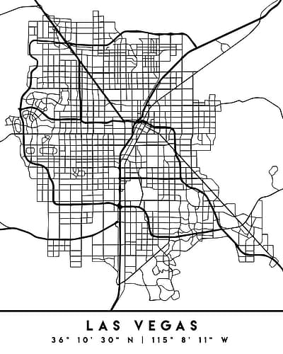 Black Maps 38 Minimalist Print