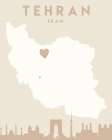 City Heart Maps 86 Art Print