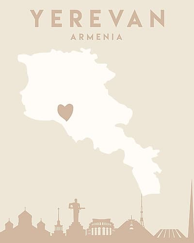 City Heart Maps 94 Minimalist Print
