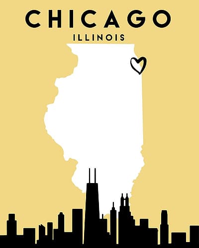 City Love Maps 21 Art Print