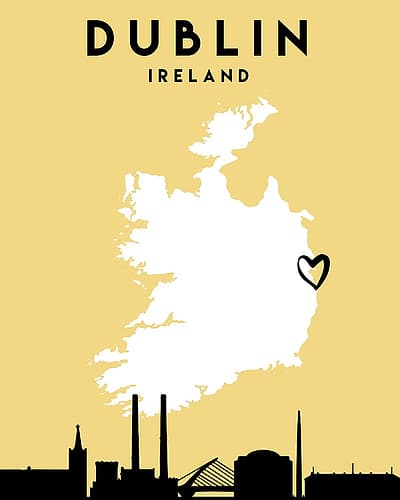 City Love Maps 28 Minimalist Print