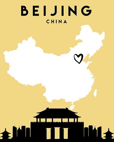 City Love Maps 10 Minimalist Print