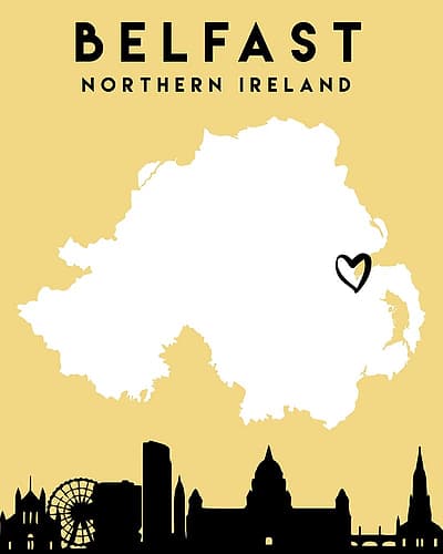 City Love Maps 12 Minimalist Print