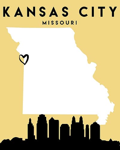City Love Maps 36 Architecture Print