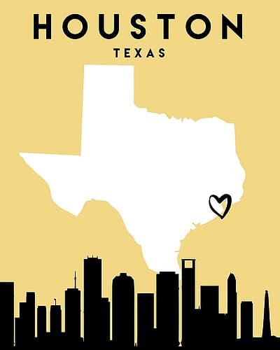 City Love Maps 34 Architecture Print
