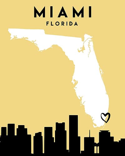 City Love Maps 53 Architecture Print