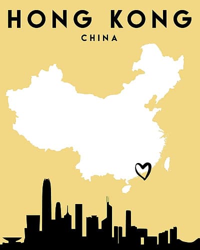 City Love Maps 32 Minimalist Print