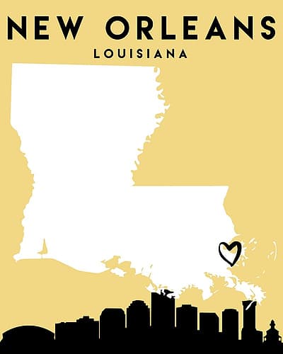 City Love Maps 60 Minimalist Print