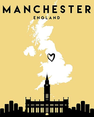 City Love Maps 45 Minimalist Print