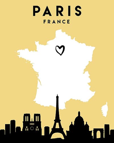 City Love Maps 64 Minimalist Print