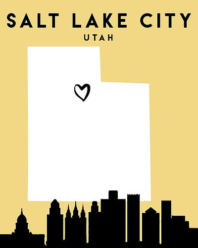 City Love Maps 73 Architecture Print