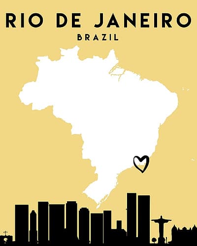City Love Maps 71 Minimalist Print