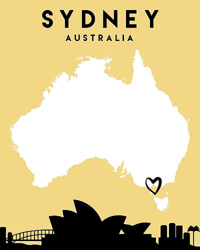 City Love Maps 84 Minimalist Print