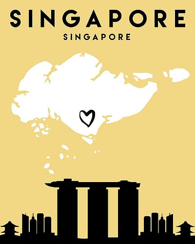 City Love Maps 81 Architecture Print