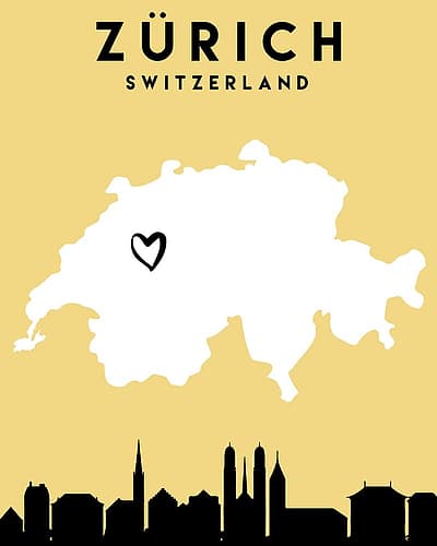 City Love Maps 95 Minimalist Print