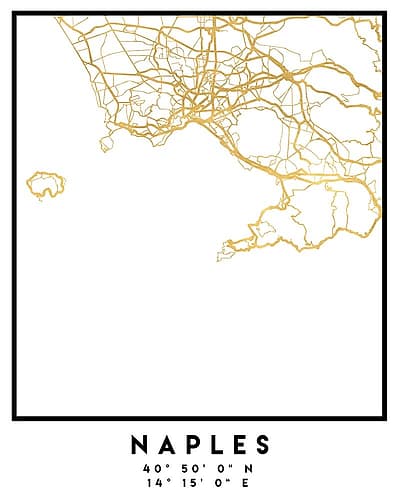 1 Maps 61 Minimalist Print
