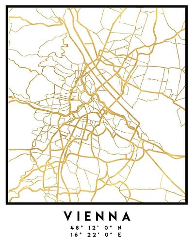 1 Maps 54 Minimalist Print