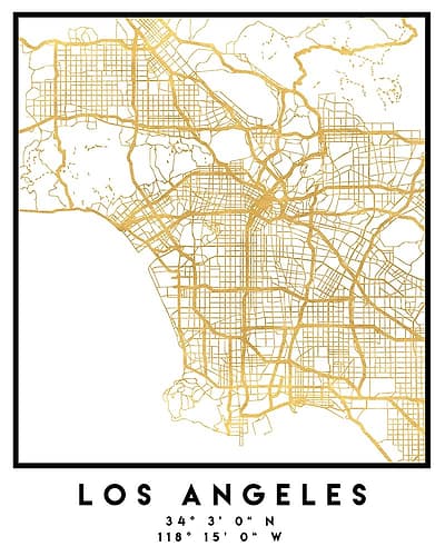 1 Maps 52 Minimalist Print