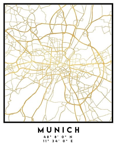 1 Maps 47 Minimalist Print