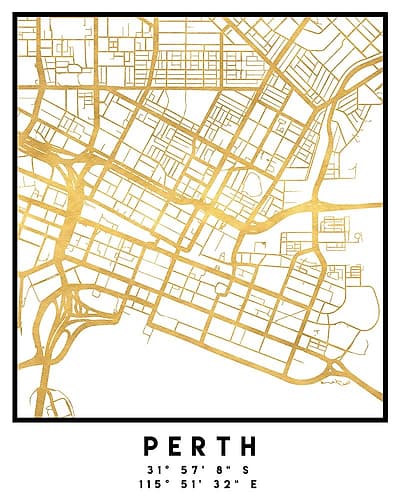 1 Maps 3 42 Minimalist Print