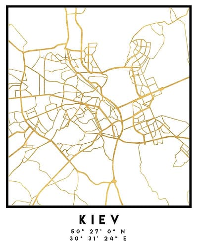 1 Maps 2 33 Minimalist Print