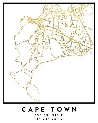 1 Maps 2 19 Minimalist Print