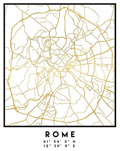 1 Maps 2 14 Minimalist Print