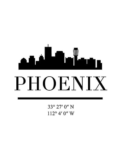 Black Skyline 66 Signs Print