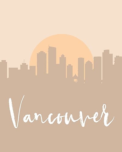 Skyline Earth Tone 2 90 Art Print
