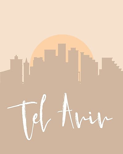 Skyline Earth Tone 2 87 Art Print