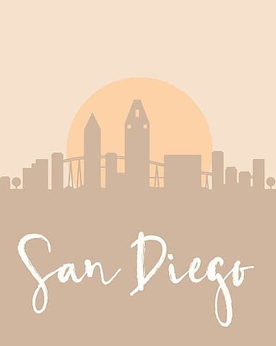 Skyline Earth Tone 2 74 Art Print