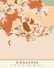 Black Maps Earth Tones 81 Art Print
