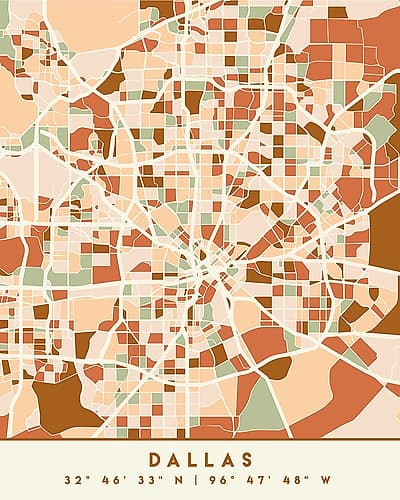 Black Maps Earth Tones 24 Minimalist Print