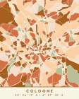 Black Maps Earth Tones 22 Art Print