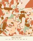 Black Maps Earth Tones 12 Art Print