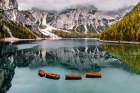 Lago di Braies Art Print