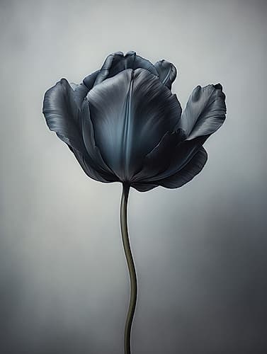 Black Flower 7 Art Print