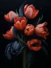 Red Tulips 6 Art Print