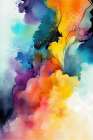 smokey rainbow Art Print