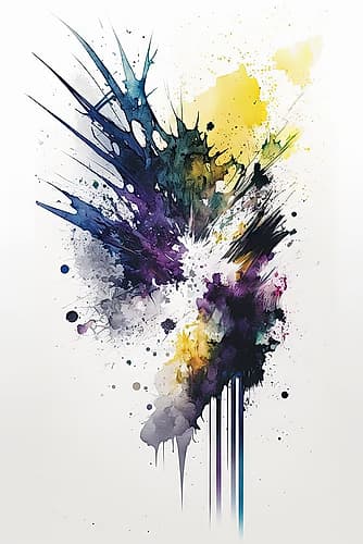 Small Light in the Dark Abstract Art Print