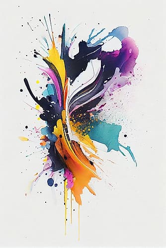 Dancing Couple Abstract Art Print