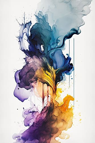Golden Senses Abstract Art Print